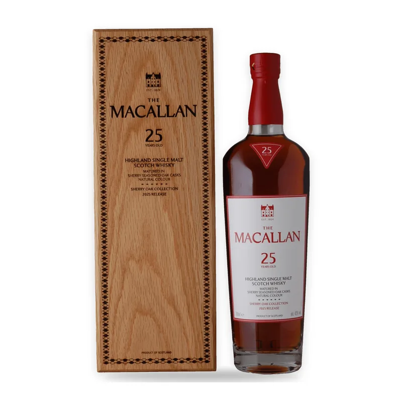 Macallan 25 Year Old Sherry Oak - 2025 Release - Set of 3