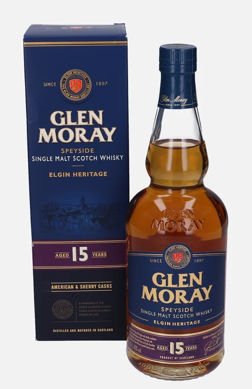 Glen Moray – Elgin Heritage 15 Year Old (70cl, 40%)