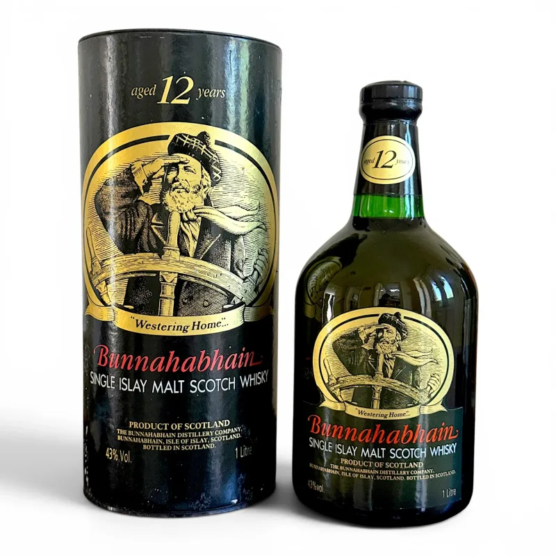 Bunnahabhain – 12 Year Old Travel Retail Exclusive (1990s) (1L, 43%)