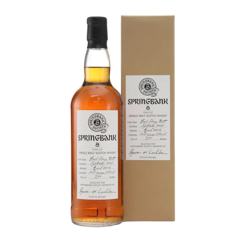 Springbank – 2007 Springbank Society 8 Year Old
