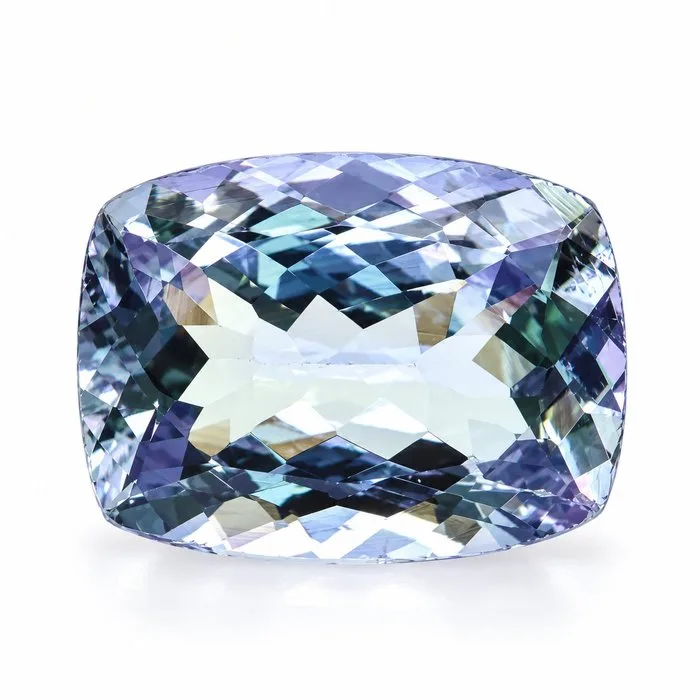 1 pcs Green, Violet Tanzanite - 1.43 ct - International Colored Gemstone Association (ICA GemLab) - Bi Color NO HEAT Rare
