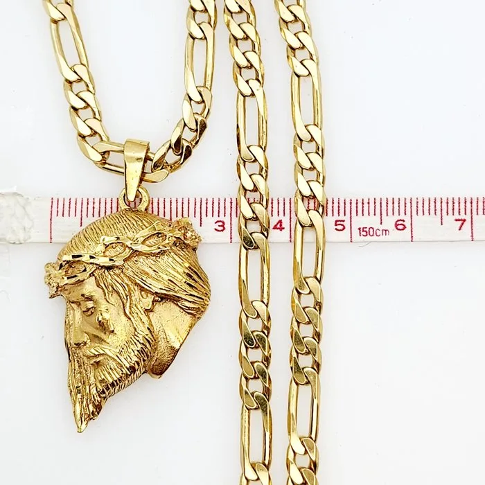 Necklace with pendant - 18 kt. Yellow gold