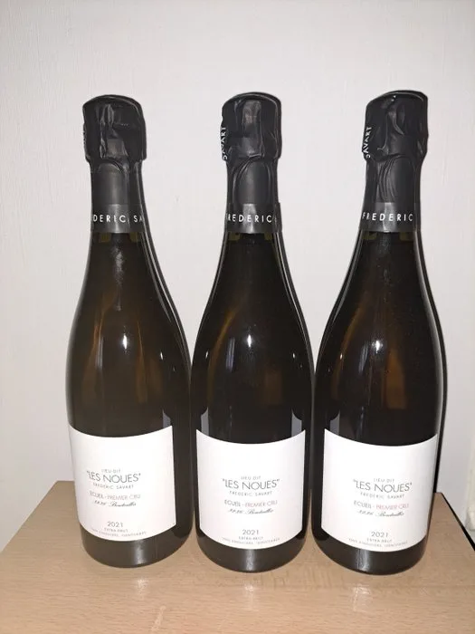 2021 Frederic Savart, Les Noues Ecueil Premier Cru Extra Brut Champagne, France - Champagne Premier Cru - 3 Bottles (0.75L)