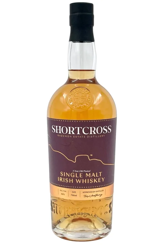 Shortcross 5 Year Old Peated Single Malt Irish Whiskey (75cl, 46%)