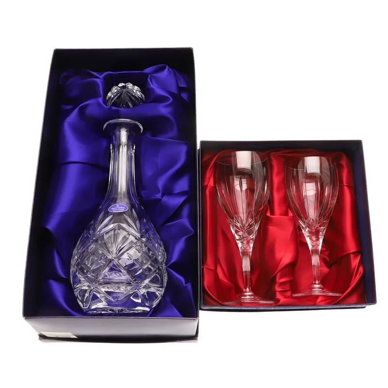 A Royal Doulton Cut Crystal Decanter