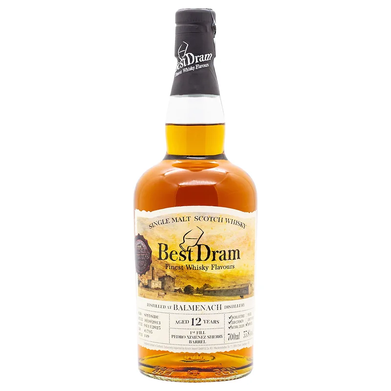 Best Dram Balmenach Aged 12 Years 2013/2025 Cask 1795 (70cl, 55.8%)