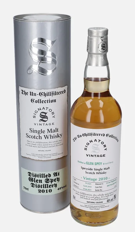 Glen Spey – 2010 10 Year Old Signatory Vintage Scotch Whisky Co. The Un-Chillfiltered Collection