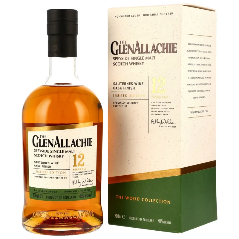 GlenAllachie – 12 Year Old Sauternes Wood Finish
