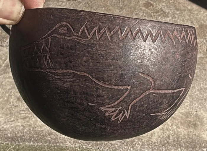 Old coconut bowl for ritual use Timor, second half of 20th century - Timor - Indonesia