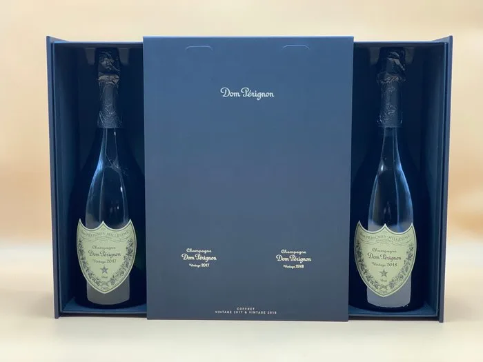 Dom Pérignon, - Duo Vintage 2017 & 2018 - Coffret - Champagne Brut - 2 Bottles (0.75L)