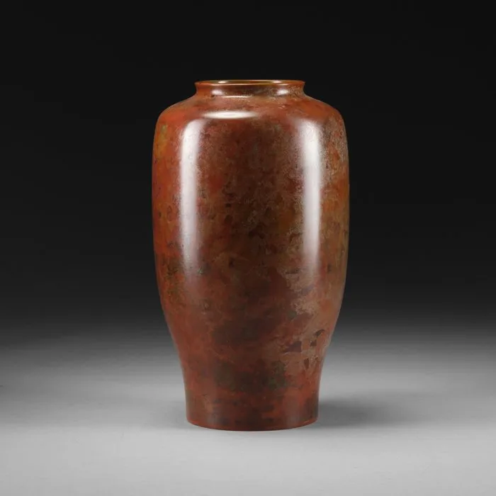 Baluster vase - Patinated bronze - Japan - Shōwa period (1926-1989)