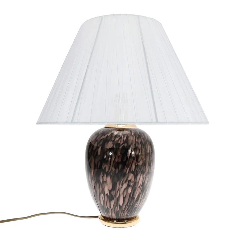 Italian 1970s Vicenzo Nason "Avventurina" Murano Glass Table Lamp