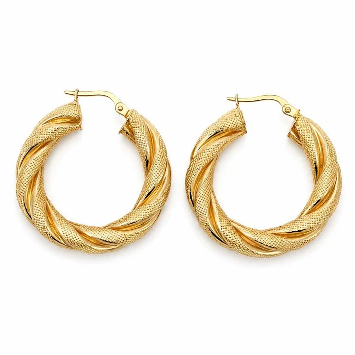 UnoAErre - Earrings - 18 kt. Yellow gold - Made in Italy - Handmade