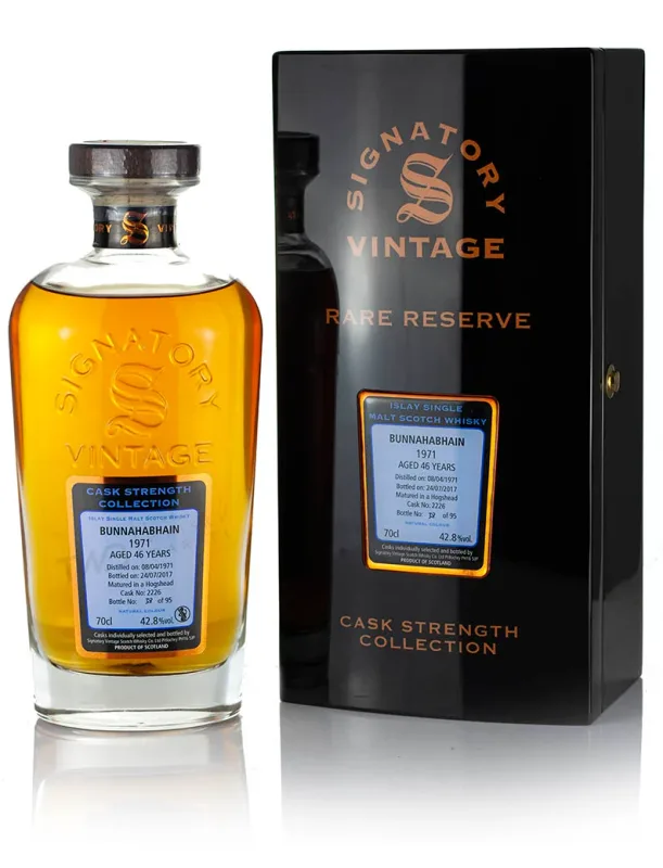 Bunnahabhain – 46 Year Old 1971 Signatory Rare Reserve (42.8%)