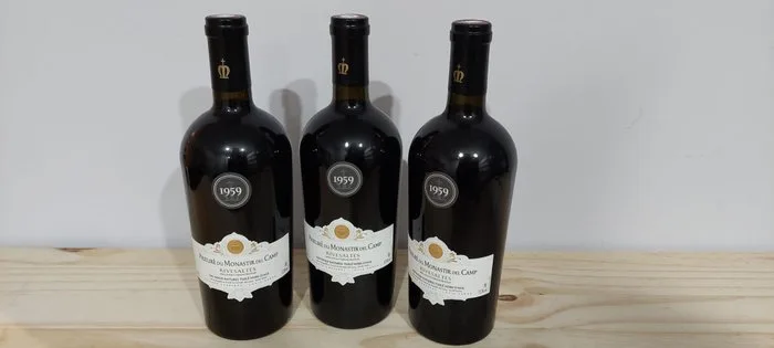 1959 Château le Prieuré du Monastir Del Camp - Rivesaltes - 3 Bottles (0.75L)