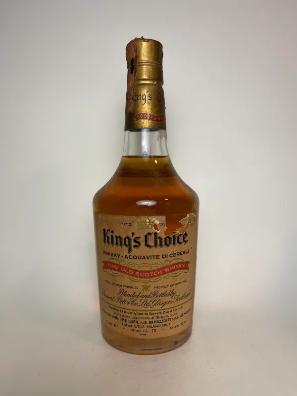 Stewart, Pott & Co.'s King's Choice Blended Scotch Whisky, 1960s (75cl, 43%)