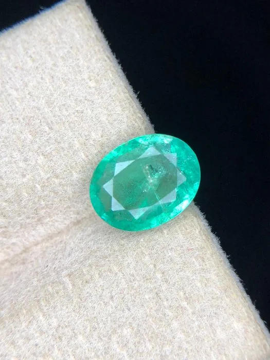 1 pcs Green Emerald - 1.76 ct - International Colored Gemstone Association (ICA GemLab) - Amazing emerald #1442