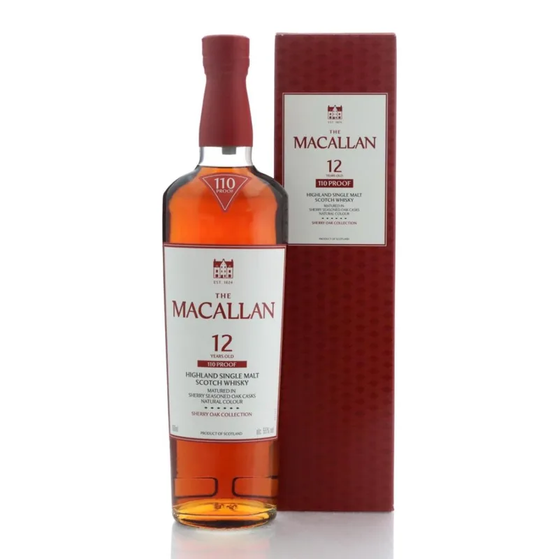 Macallan – 12 Year Old Sherry Oak Collection 110 Proof
