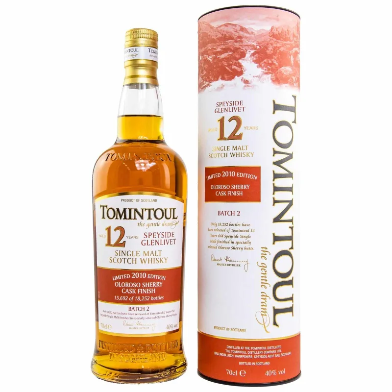 Tomintoul – 12 Year Old 2010 Limited Edition Oloroso Sherry Cask Finish (2022) (70cl, 40%)