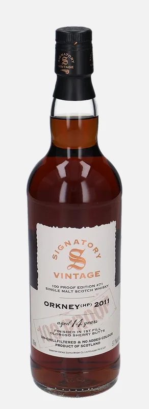 Orkney (HP) – 2011 14 Year Old Signatory Vintage Scotch Whisky Co. 100 Proof Edition #71