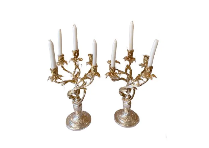 Christofle - Candelabrum Marly (2) - Silverplated
