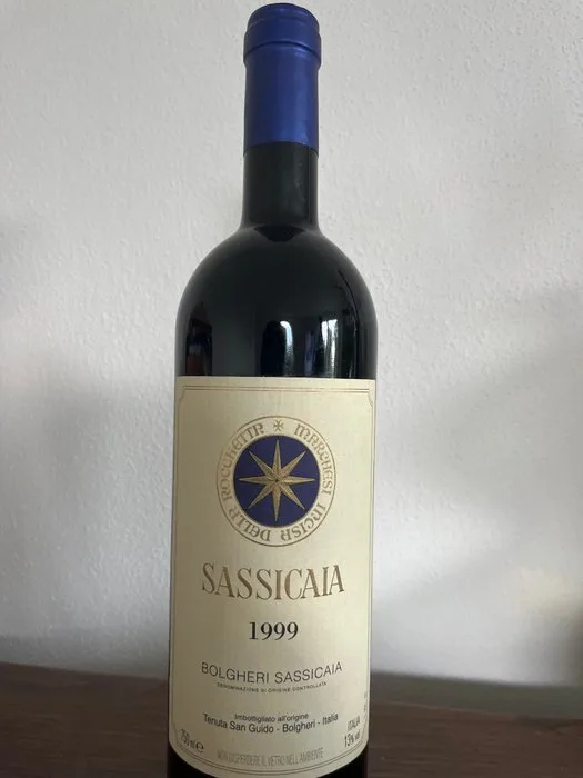 1999 Tenuta San Guido, Sassicaia - Super Tuscans - 1 Bottle (0.75L)