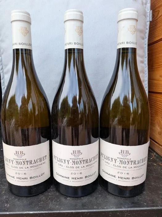 2016 Henri Boillot "Clos de la Mouchère" - Puligny Montrachet 1er Cru - 3 Bottles (0.75L)