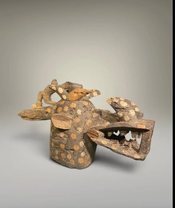 Exceptional mask Senofou (30 cm) - helmet /mask senofou - Senufo - Mali