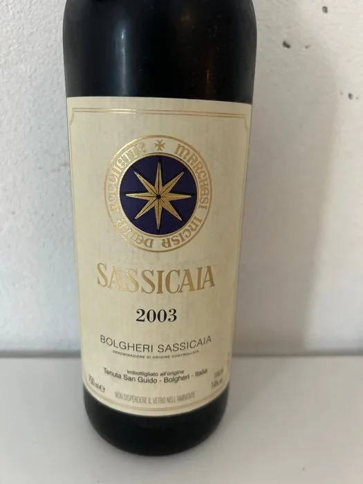 2003 Tenuta San Guido Sassicaia - Bolgheri DOC - Bottle (0.75L)