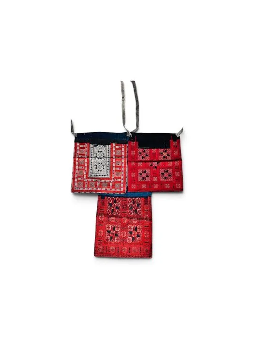 Three embroidered aprons - China - 20th century