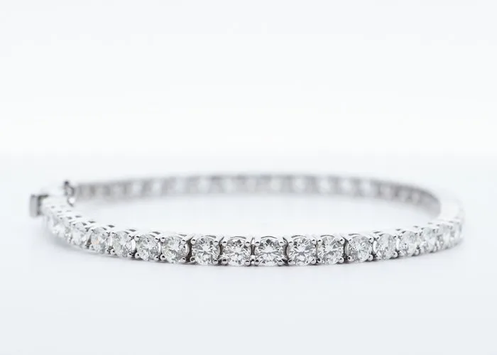 Bracelet - 14 kt. White gold - 6.07ct. tw. Diamond (Natural) - Diamond