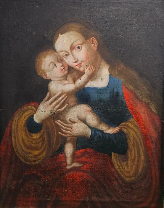 Lucas Cranach (1462-1552), After - Madonna mit Kind