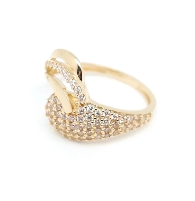 Ring - 14 kt. Yellow gold - 0.60ct. tw. Diamond (Natural) - 1.055