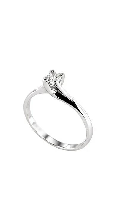 Ring - 18 kt. Yellow gold - 0.13ct. tw. Diamond (Natural)