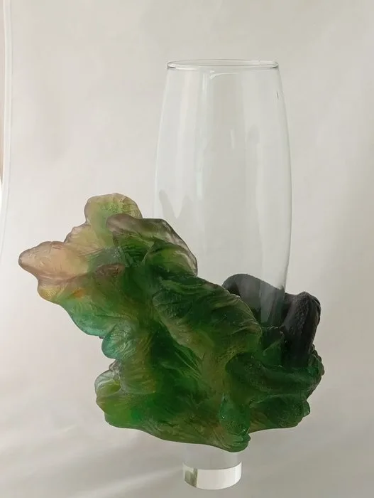 Daum - Vase - Two snakes - glass paste