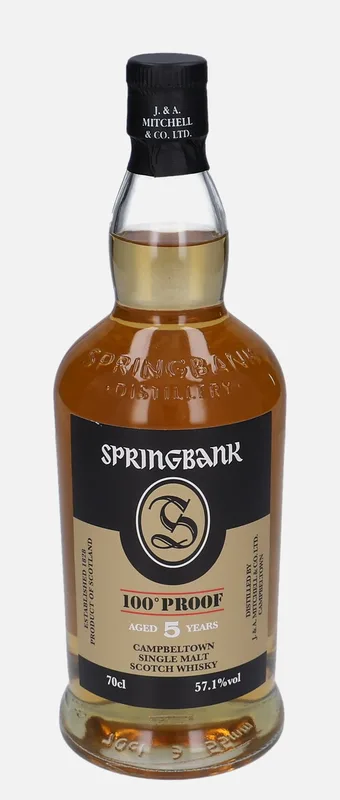 Springbank – 100° PROOF 5 Year Old (70cl, 57.1%)