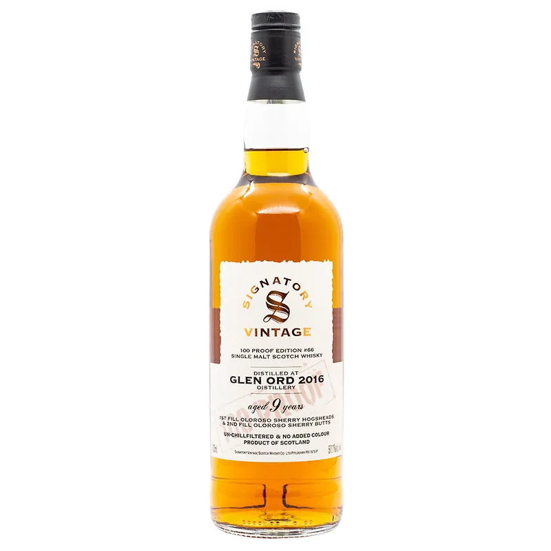 Signatory Vintage Glen Ord Aged 9 Years 2016/2025 100 Proof Edition #66 (70cl, 57.1%)