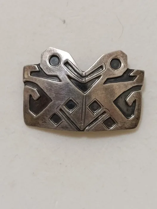 Spectacular brooch from the famous designer Graziella Laffi. - Zuni - Peru