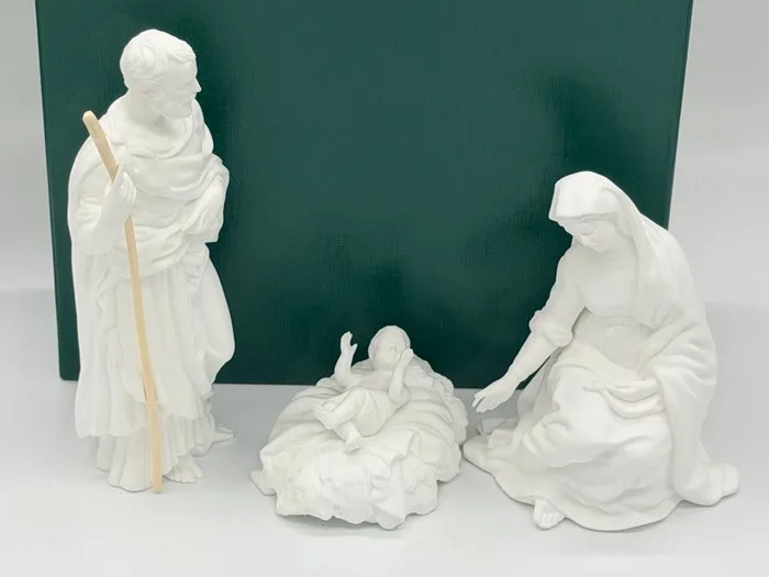 Nativity scene Brooks Bentle (3) - Biscuit porcelain - New in the original box
