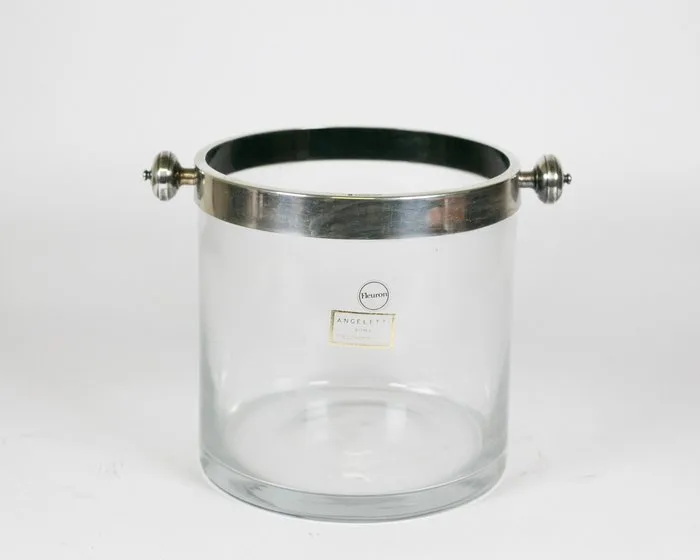 FLEURON FRANCE per Christofle - Ice bucket - Grand Model - Silverplated, Glass, Crystal