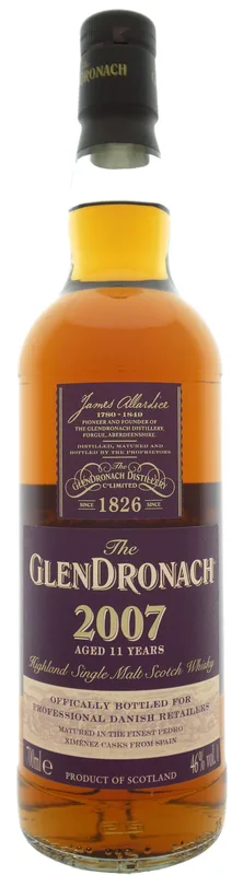 Glendronach – 11 Year Old 2007 Danish Retailers