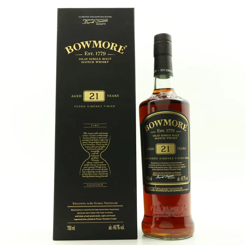 Bowmore – 21 Year Old Pedro Ximenez Finish Travel Exclusive (70cl, 49.7%)