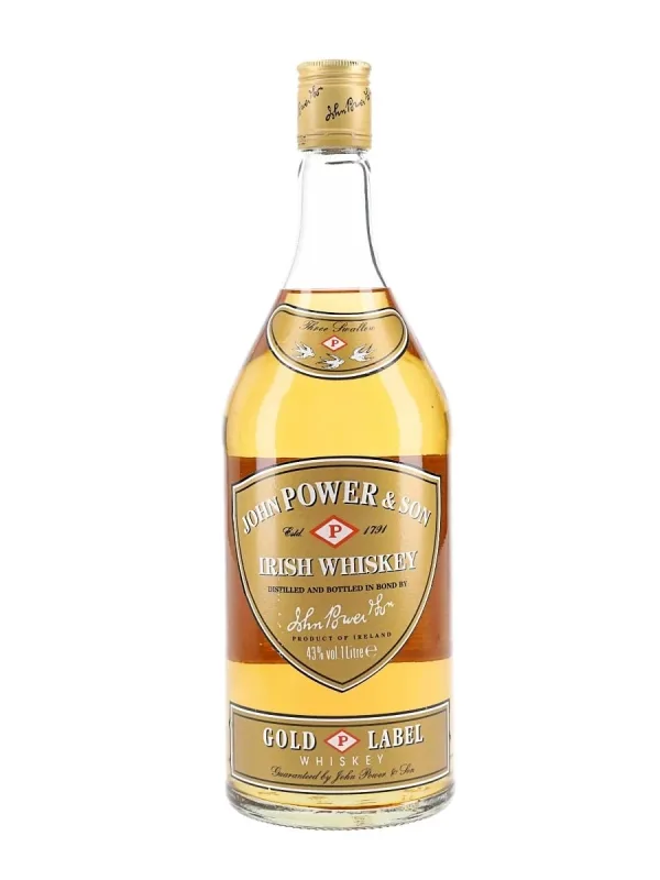 John Power & Son's Gold Label Blended Irish Whiskey - 1980s (1L, 43%)
