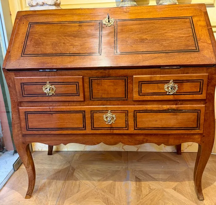 Desk - Walnut - Slope Office