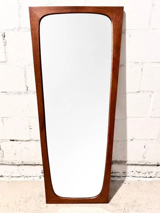 Wall mirror - Teak - asymmetrical