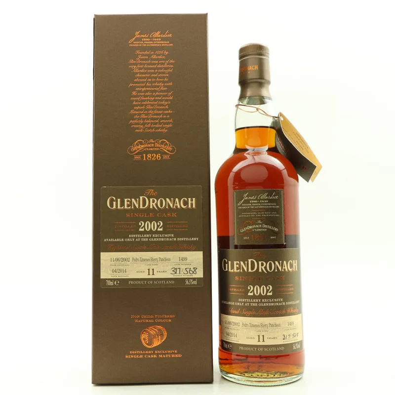Glendronach – 2002 11 Year Old Single Cask #1499 Distillery Exclusive (70cl, 56.5%)