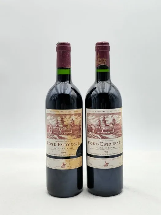 1996 Chateau Cos d'Estournel - Saint-Estèphe 2ème Grand Cru Classé - 2 Bottle (0.75L)