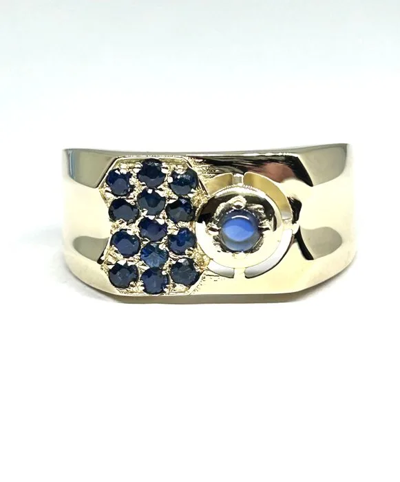 Ring - 18 kt. Yellow gold - 0.51ct. tw. Sapphire - Sapphire