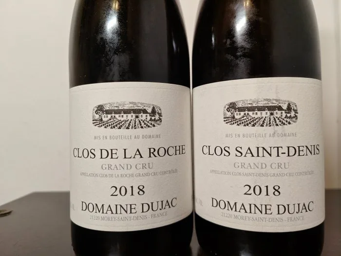 2018 Domaine Dujac "Clos de la Roche" & "Clos Saint-Denis" - Burgundy Grand Cru - 2 Bottles (0.75L)