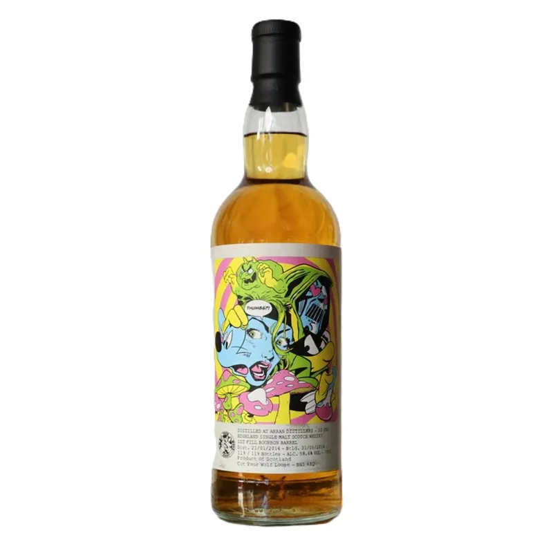 Arran – 10 Year Old 2014 Cut Your Wolf Loose Edition 10 X Thumbs Single Malt (2024) (70cl, 58.9%)